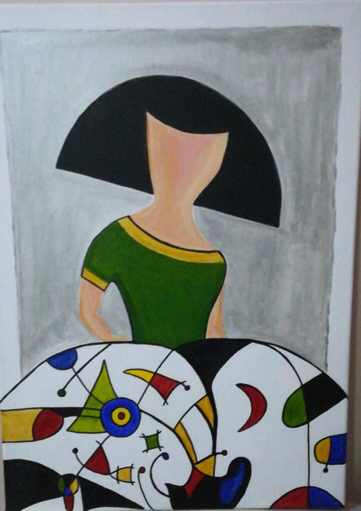 Menina Moderna falda de Miro